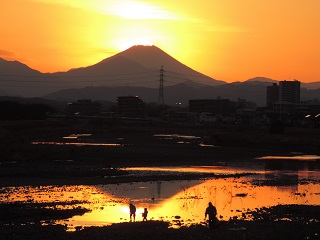 浅川と逆富士