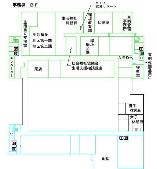 地下1階フロア図