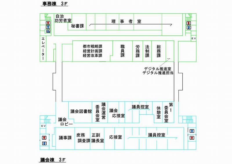 本庁舎フロア3階