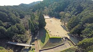 上空からの八王子城跡