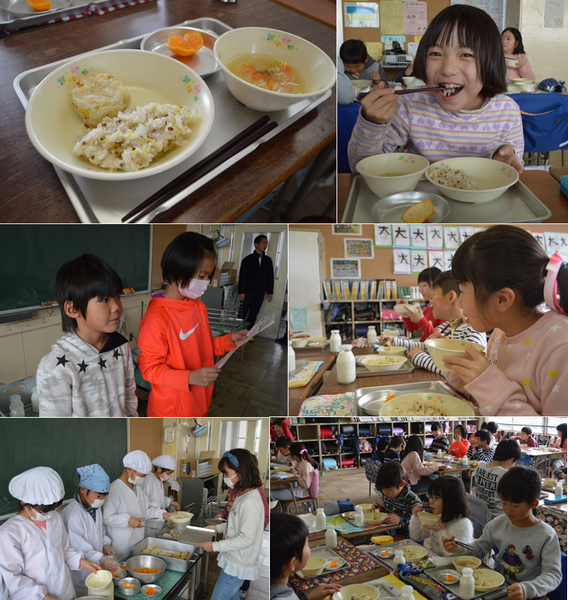 北海道白糠町給食の写真