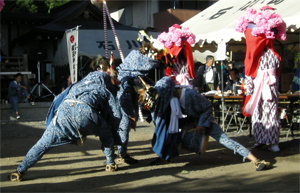 石川町龍頭の舞の写真