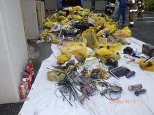 ごみ収集車火災