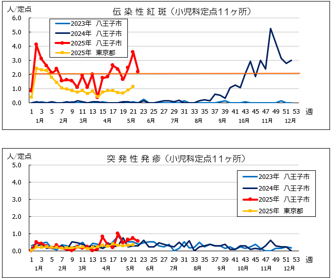 第22週紅斑・突発性発疹