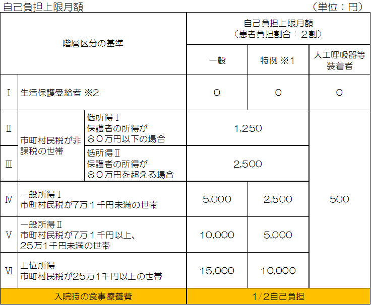 自己負担上限額