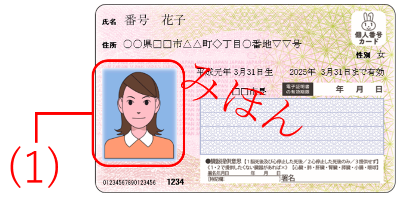 マイナンバーカード表面