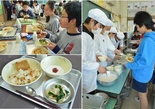 姉妹都市献立給食の写真