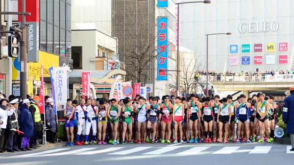 大学・高校男子スタート前