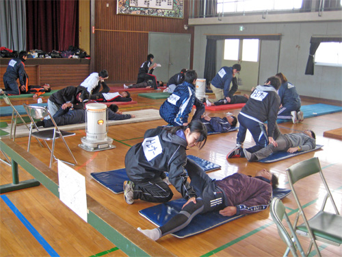 散田小学校体育館のコンディショニングルーム