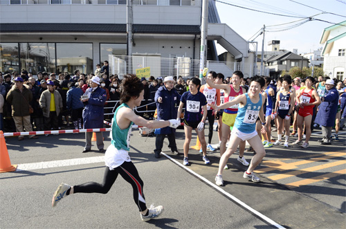 中継所にダッシュ