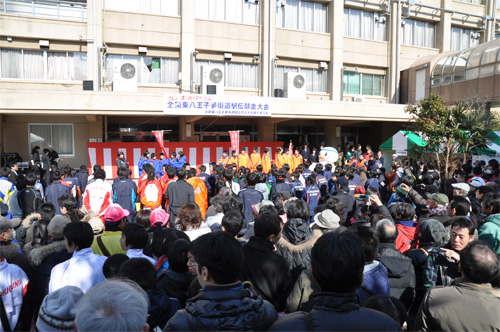 南多摩高校での閉会式会場の様子