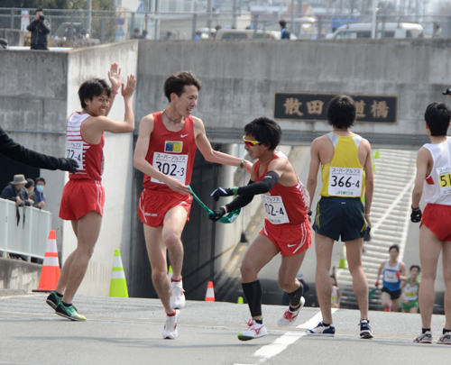 散田架道橋中継所　復路