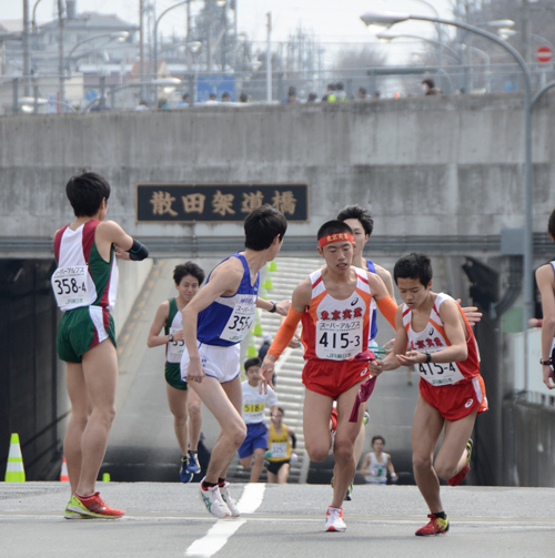 散田架道橋中継所　復路