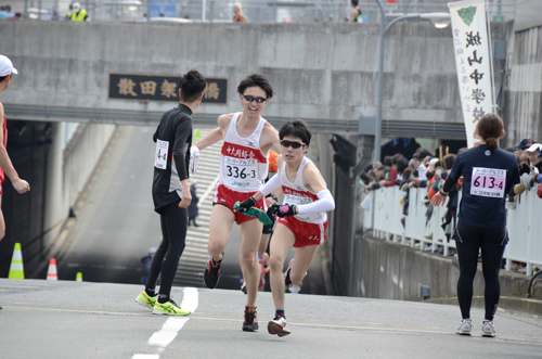 散田架道橋中継所　復路