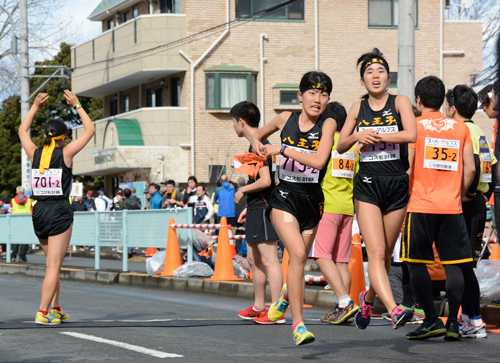 高校女子も中継所へ