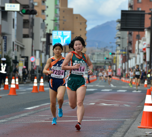 一般女子首位の走り