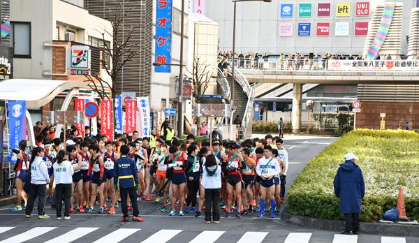 一般・大学・高校男子スタート前