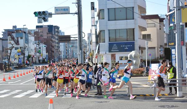 一般・大学・高校男子　浅川大橋南交差点