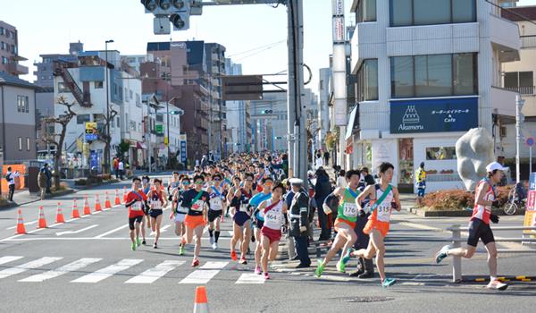 一般・大学・高校男子　浅川大橋南交差点