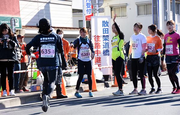 散田架道橋中継所　往路