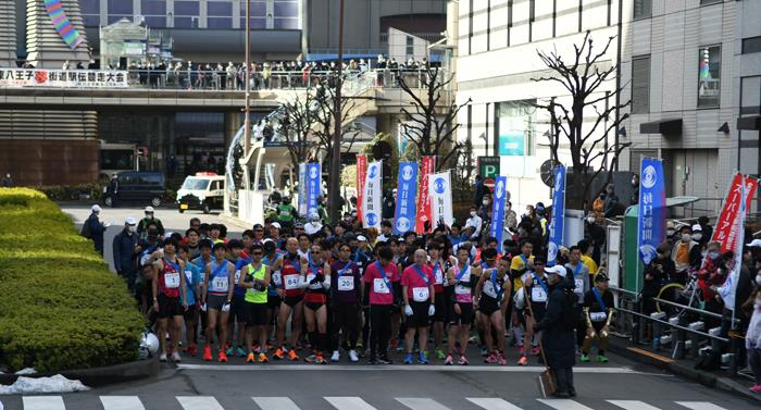 一般男子　スタートから浅川大橋南交差点