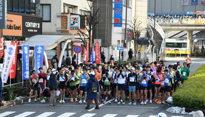 一般男子　スタートから浅川大橋南交差点