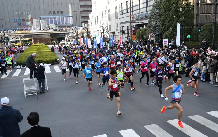 一般男子　スタートから浅川大橋南交差点