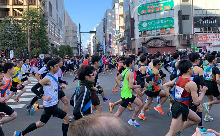 一般男子　スタートから浅川大橋南交差点