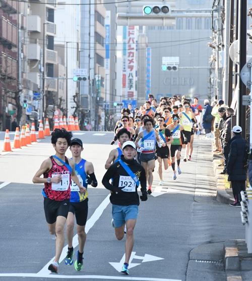 一般男子　スタートから浅川大橋南交差点