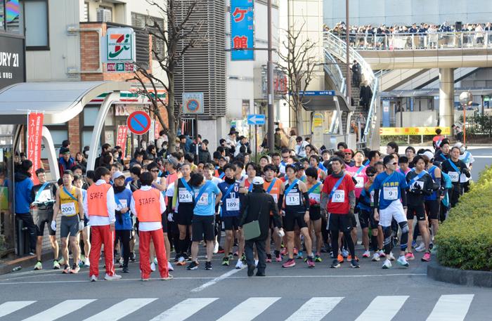 スタート前　一般男子の部