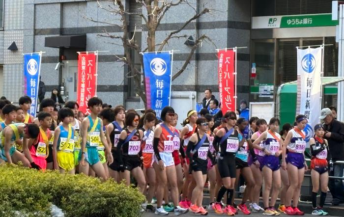 スタート前　女子・中学生の部