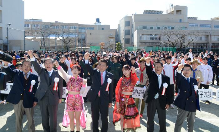 本部会場（第五中学校）・閉会式