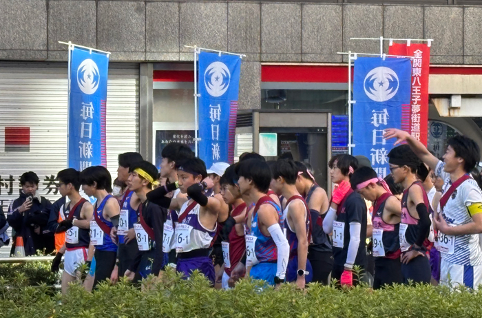 スタート前　大学・高校男子の部