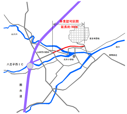 都市計画道路3・3・74号左入美山線