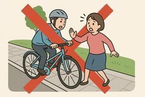 自転車妨害