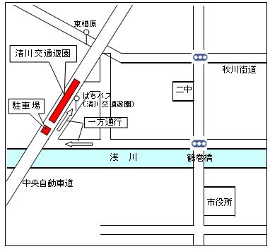 清川交通遊園地図の画像