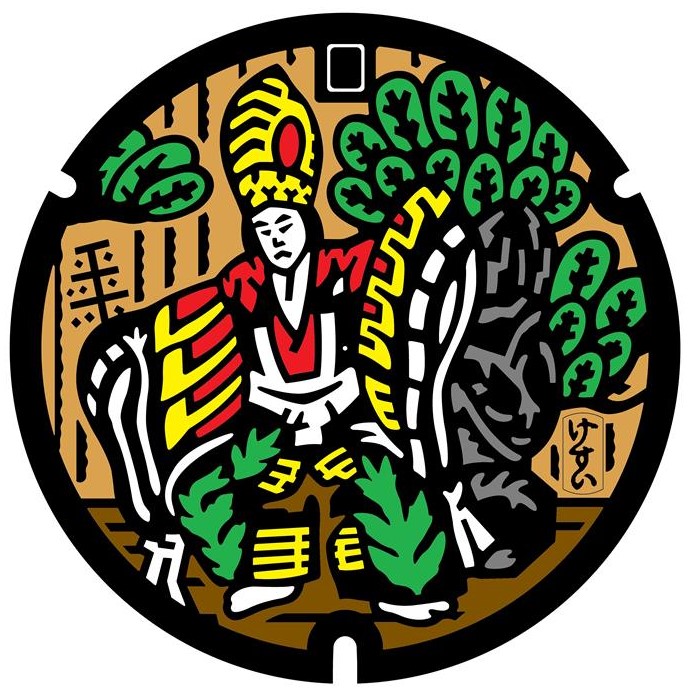 八王子市デザインマンホール（カラー）