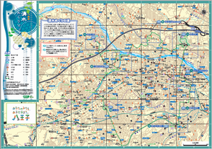 八王子湧水めぐりマップ（表）