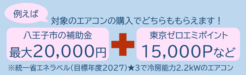 本補助金は東京ゼロエミポイントと併用できます