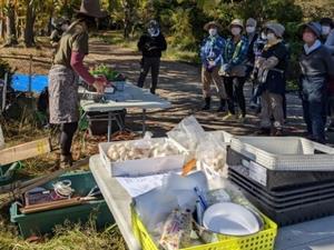 球根の植え付け準備