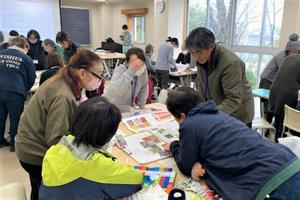 花壇デザインワークショップの様子