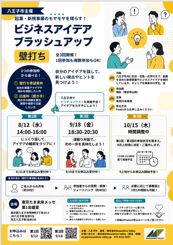 ビジネスアイデアブラッシュアップチラシ