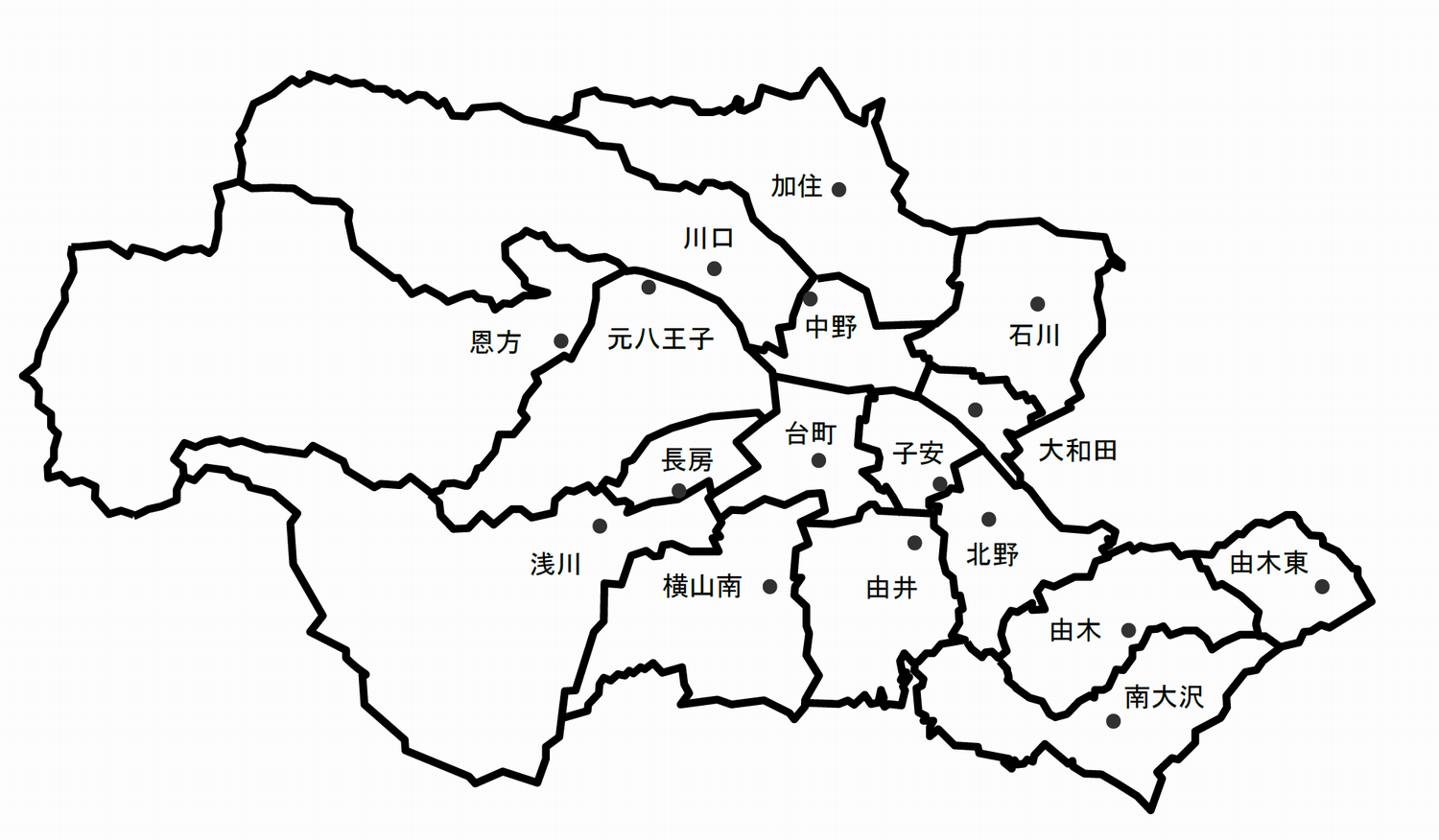 住民協議会区域図