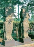 彫刻　梟家族2.の画像