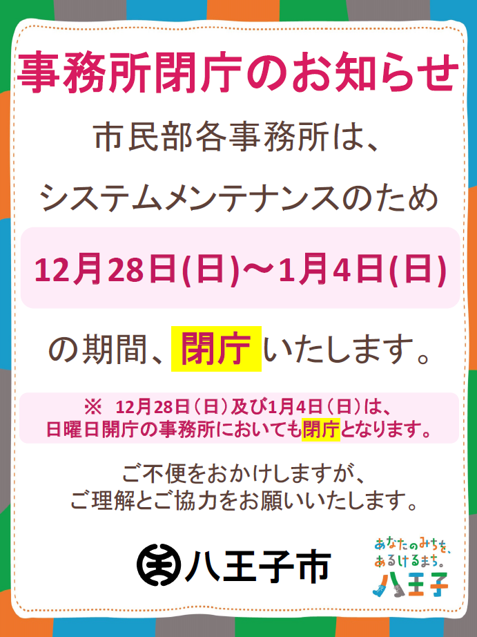 開庁周知ポスター