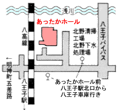 あったかホール地図