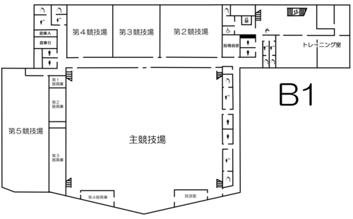 地下1階案内図