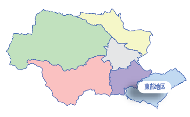 東部地区の位置図